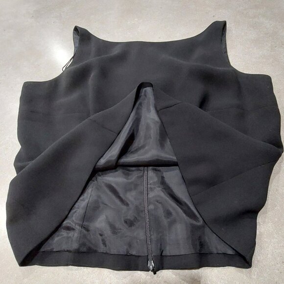 DONNA MORGAN 100% Polyester Black Sleeveless Lined Blouse w/Back Zipper Sz 14 - Picture 8 of 10